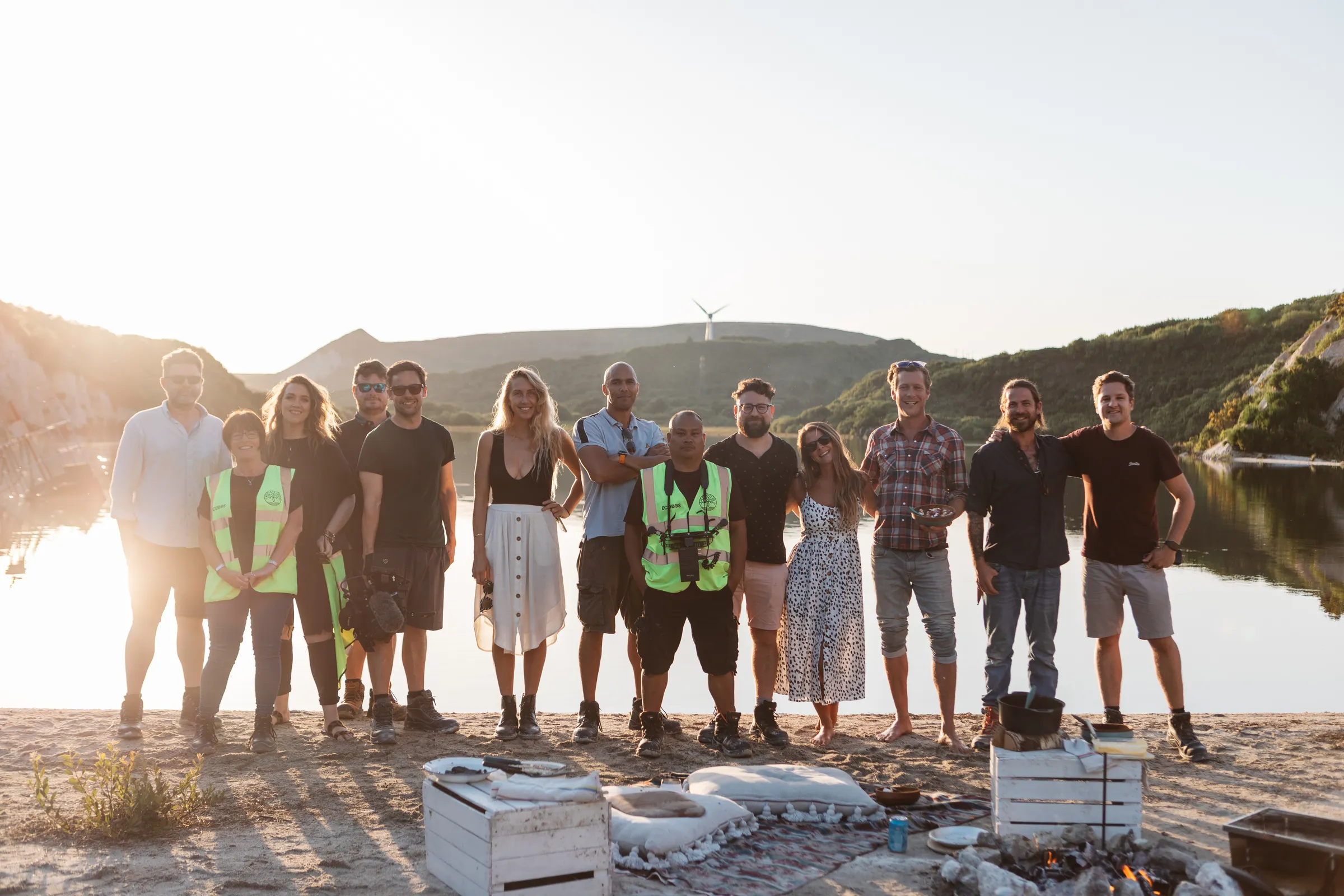 PixelRain crew and collaborators together on location at West Carclaze in Cornwall